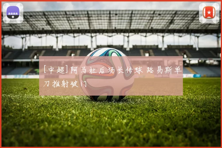 [中超]阿马杜后场长传球 路易斯单刀推射破门